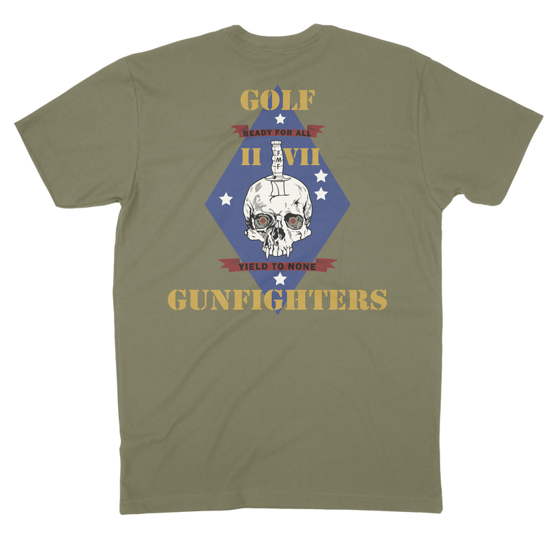 Load image into Gallery viewer, 2d Battalion 7th Marines Golf &quot;Gunfighters&quot; Tee
