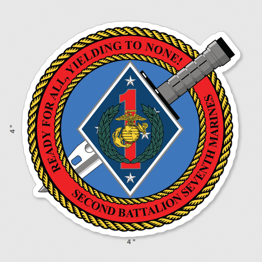 2d Battalion 7th Marines Sticker