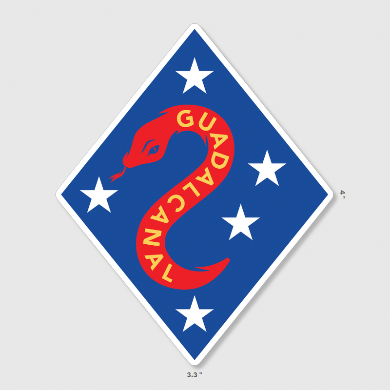 Load image into Gallery viewer, 2nd Marine Division Guadalcanal Tribute Sticker
