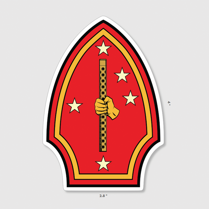 Load image into Gallery viewer, 2nd Marine Division WWII Tribute Sticker
