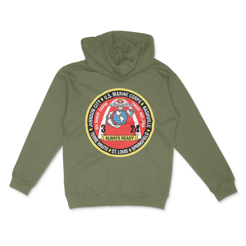 Load image into Gallery viewer, 3d Battalion 24th Marines Hoodie
