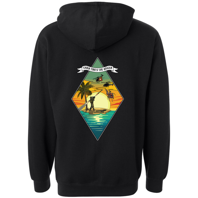 Load image into Gallery viewer, 3d LAAB &quot;Third Time&#39;s The Charm&quot; Hoodie
