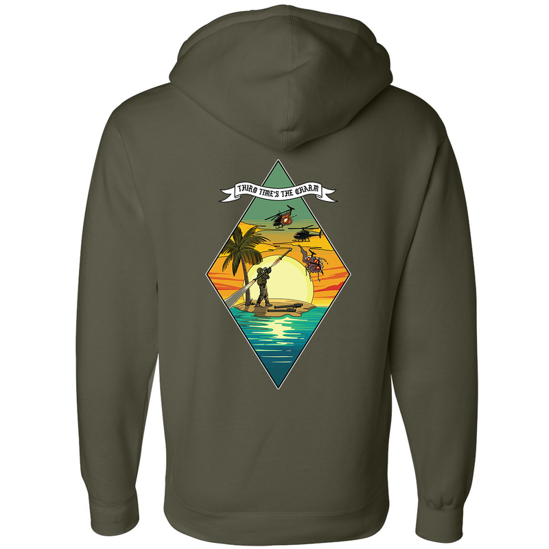 Load image into Gallery viewer, 3d LAAB &quot;Third Time&#39;s The Charm&quot; Hoodie
