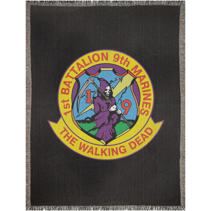 Load image into Gallery viewer, 1st Battalion 9th Marines Woven Blanket
