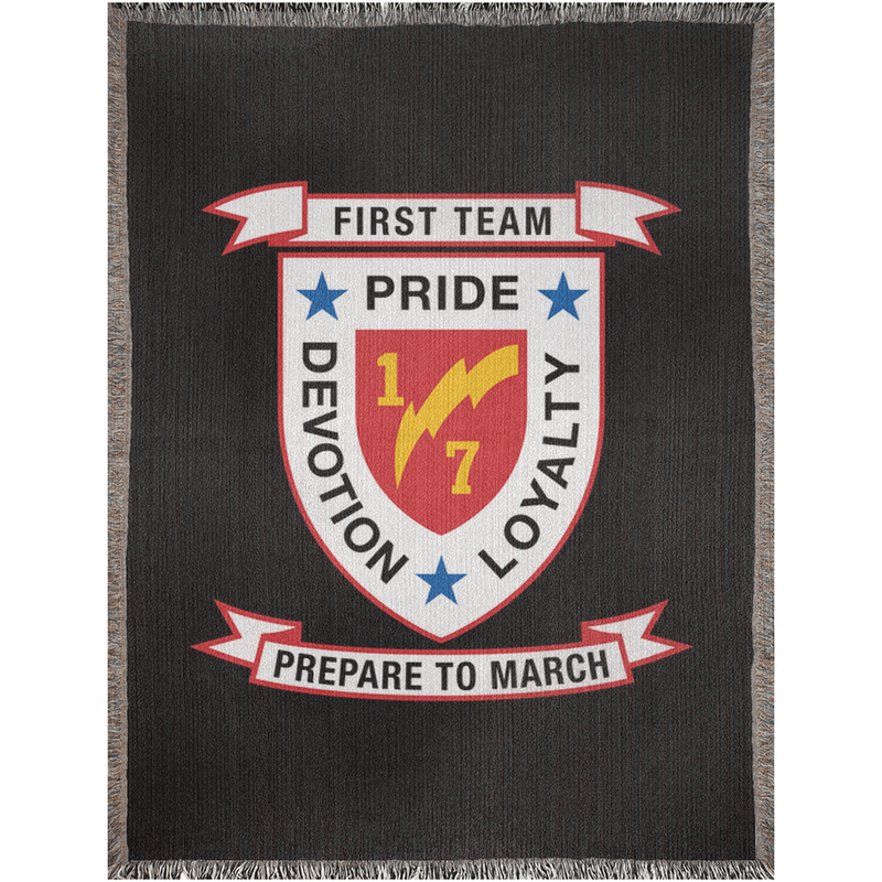 Load image into Gallery viewer, 1st Battalion 7th Marines Woven Blanket
