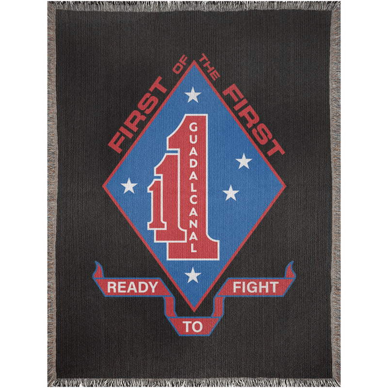 Load image into Gallery viewer, 1st Battalion 1st Marines Woven Blanket
