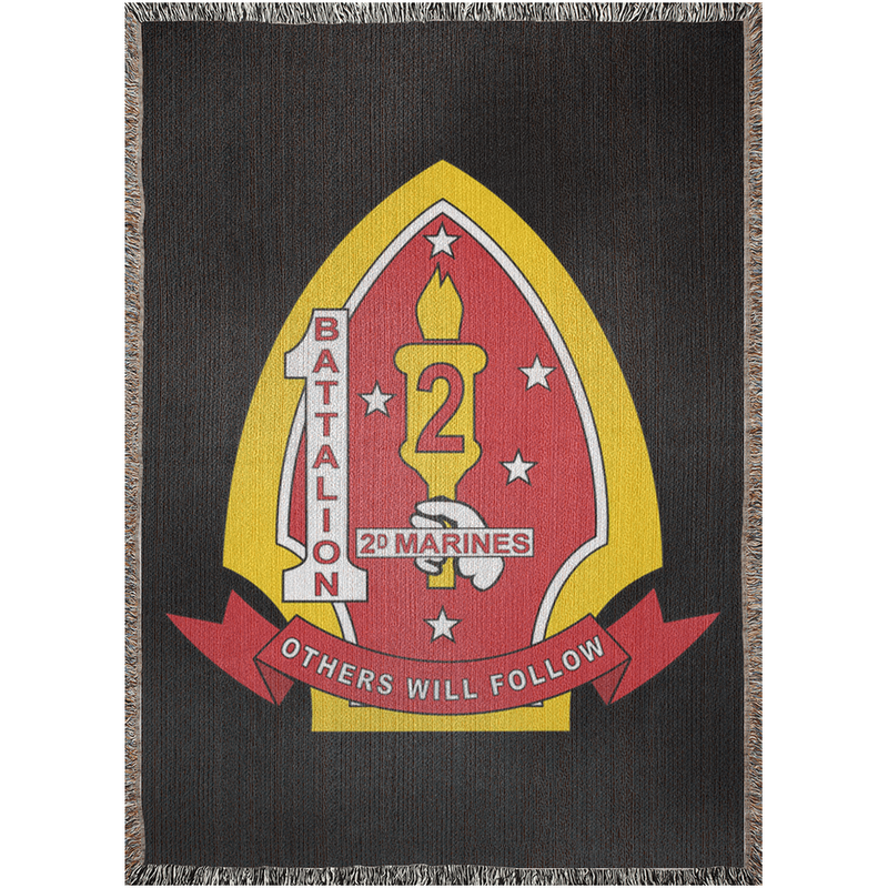 Load image into Gallery viewer, 1st Battalion 2d Marines Woven Blanket
