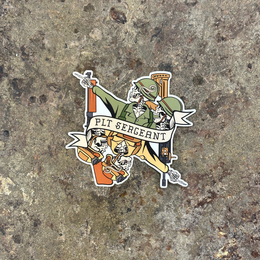Platoon Sergeant Death Card Sticker