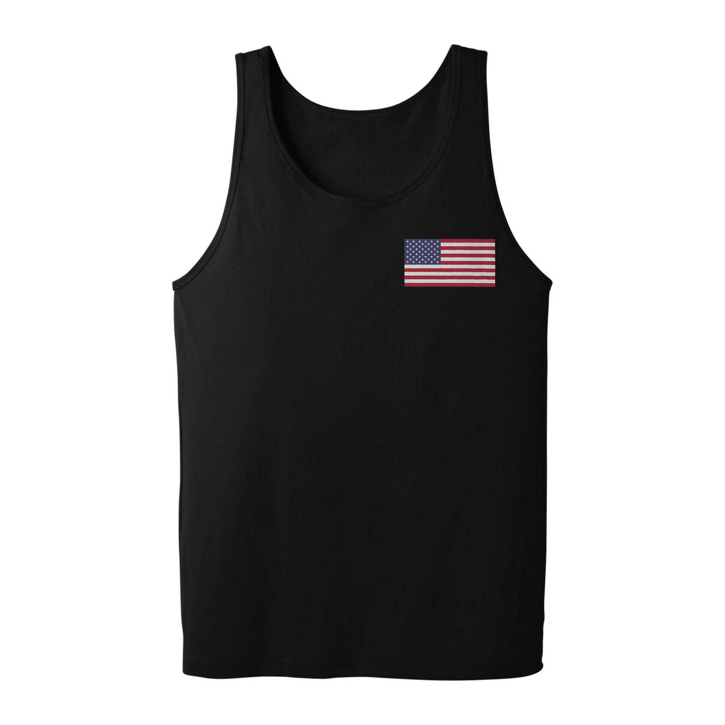 Tubes Up American Flag Logo Tank