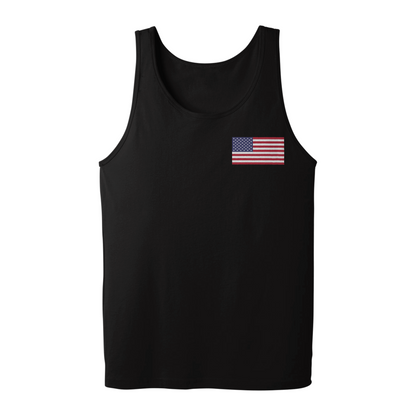 Tubes Up American Flag Logo Tank
