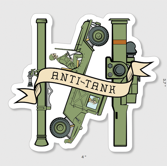 Anti-Tank Missile Gunner Death Card Sticker