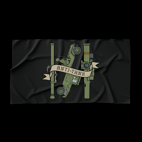 Anti-Tank Missile Gunner Death Card Flag