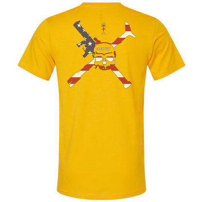 Ass Up American Flag Logo Tee