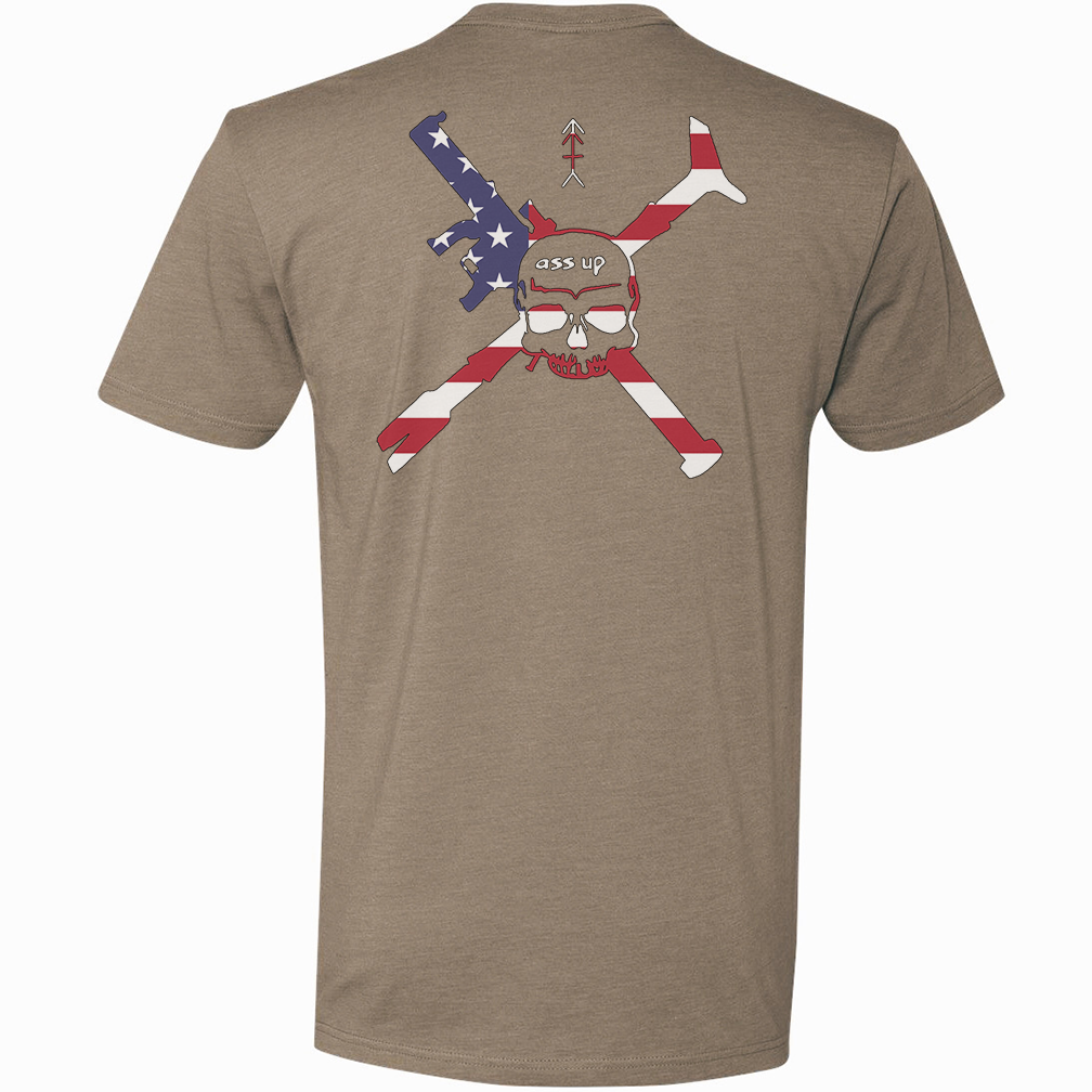 Ass Up American Flag Tee