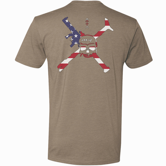 Ass Up American Flag Tee