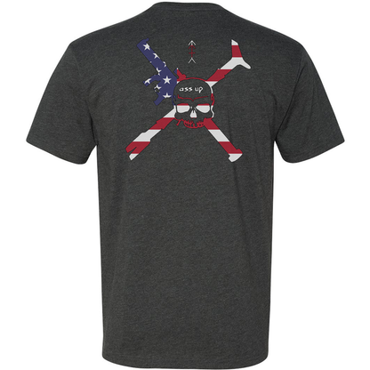 Ass Up American Flag Logo Tee