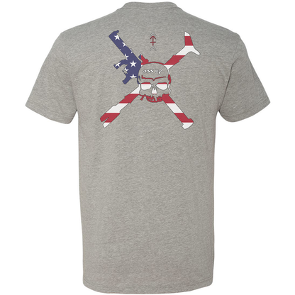 Ass Up American Flag Logo Tee