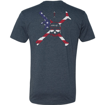Ass Up American Flag Logo Tee