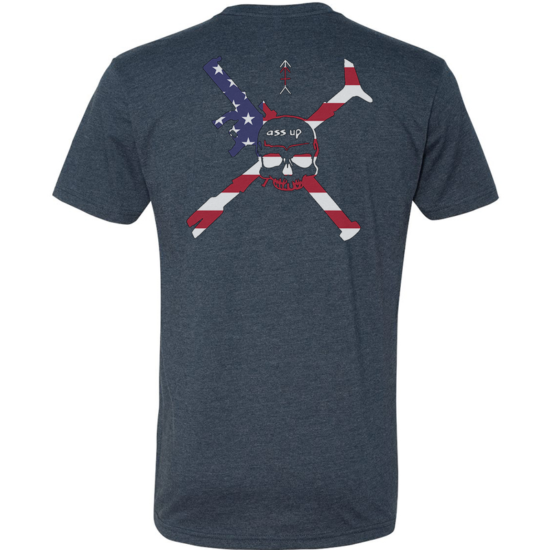 Load image into Gallery viewer, Ass Up American Flag Tee
