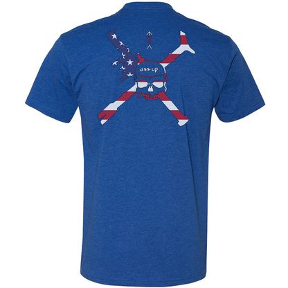Ass Up American Flag Logo Tee