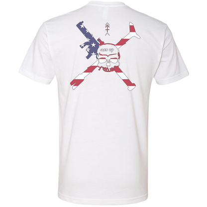 Ass Up American Flag Logo Tee