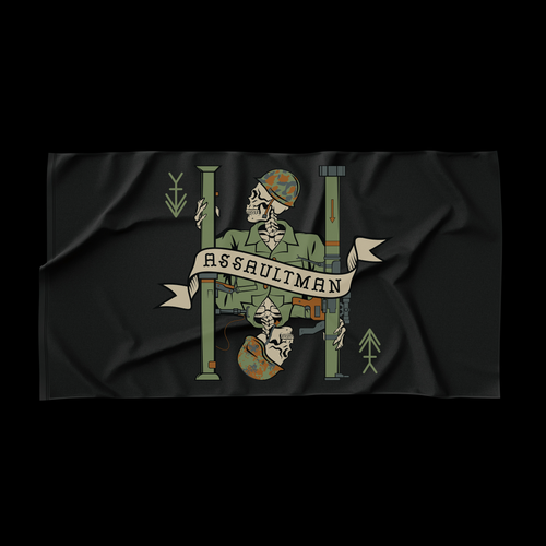 Assaultman Death Card Flag