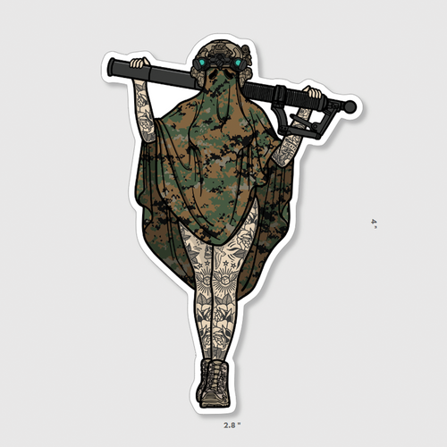 Boo 60mm Sticker (MARPAT)