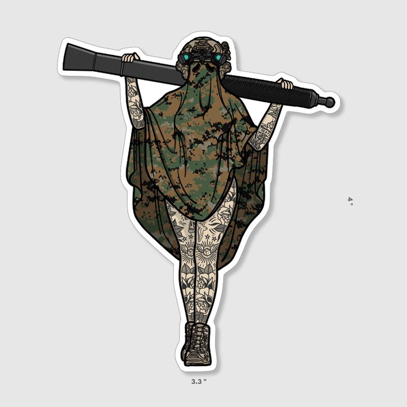 Load image into Gallery viewer, Boo 81mm Sticker (MARPAT)
