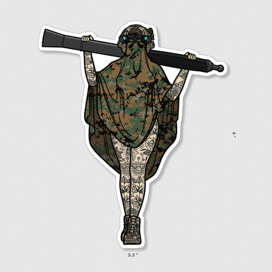 Boo 81mm Sticker (MARPAT)