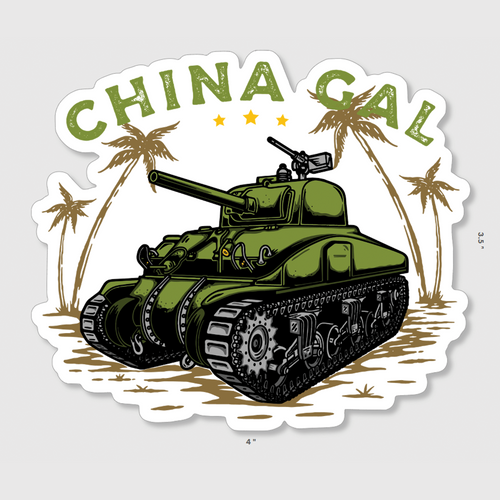 China Gal Sticker