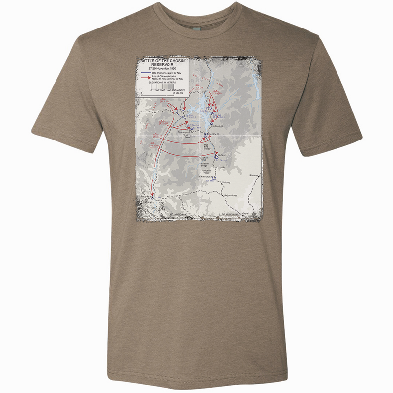 Load image into Gallery viewer, Chosin Battle Map Tee
