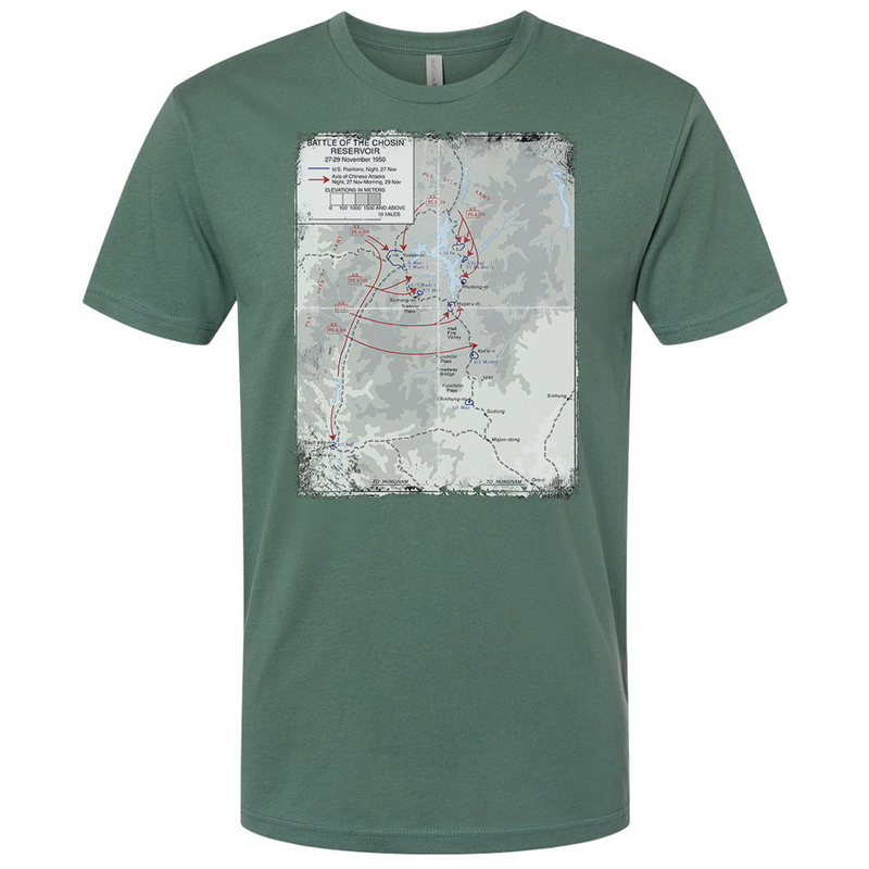 Load image into Gallery viewer, Chosin Battle Map Tee
