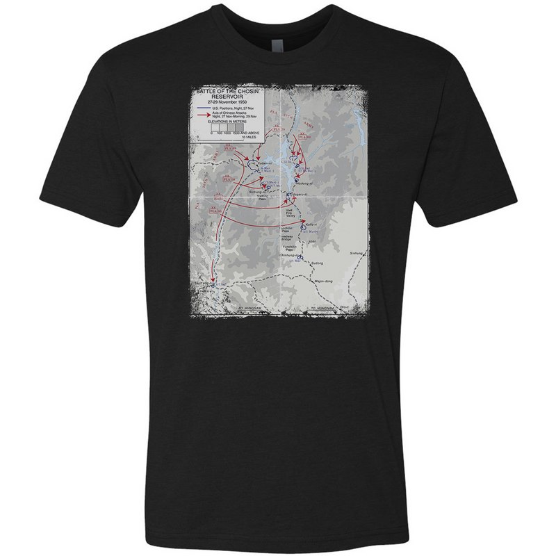 Load image into Gallery viewer, Chosin Battle Map Tee
