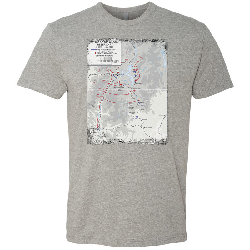 Load image into Gallery viewer, Chosin Battle Map Tee
