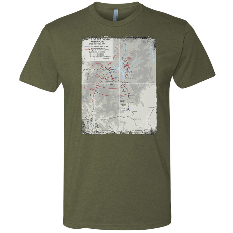 Load image into Gallery viewer, Chosin Battle Map Tee
