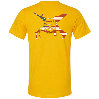 Corpsman Up American Flag Logo Tee