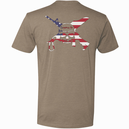 Corpsman Up American Flag Logo Tee