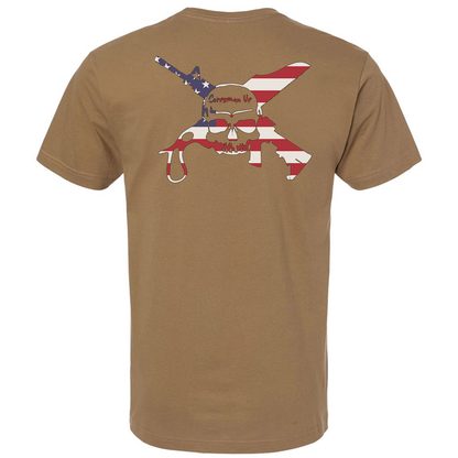 Corpsman Up American Flag Logo Tee