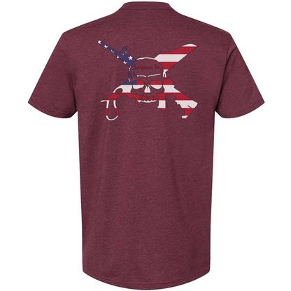 Corpsman Up American Flag Logo Tee