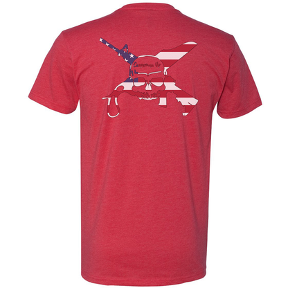 Corpsman Up American Flag Logo Tee
