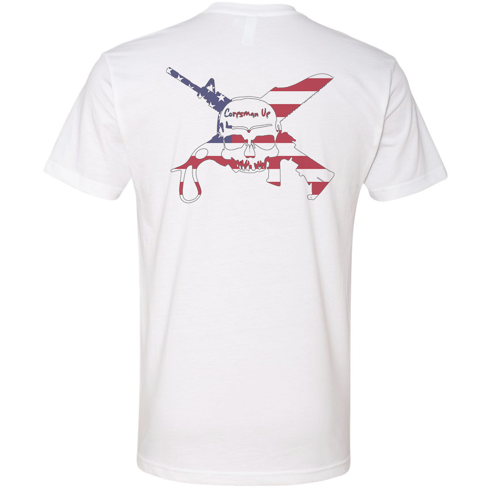 Corpsman Up American Flag Tee