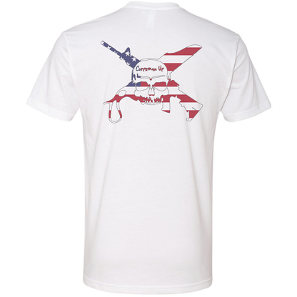 Corpsman Up American Flag Logo Tee