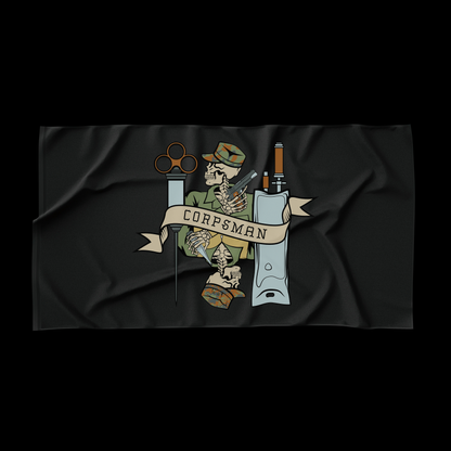 Corpsman Death Card Flag