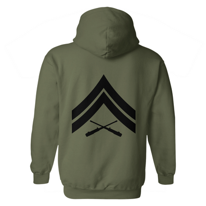 Heavy Machine Gunner Rank Hoodie