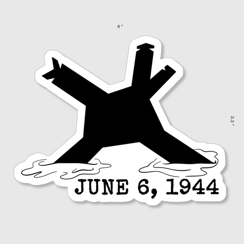 D-Day 80 Year Commemorative Sticker