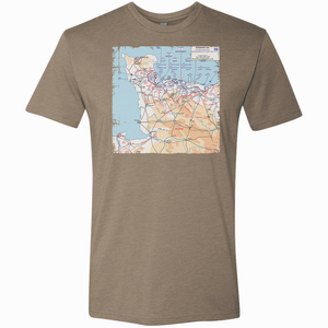 Open image in slideshow, D-Day Battle Map Tee
