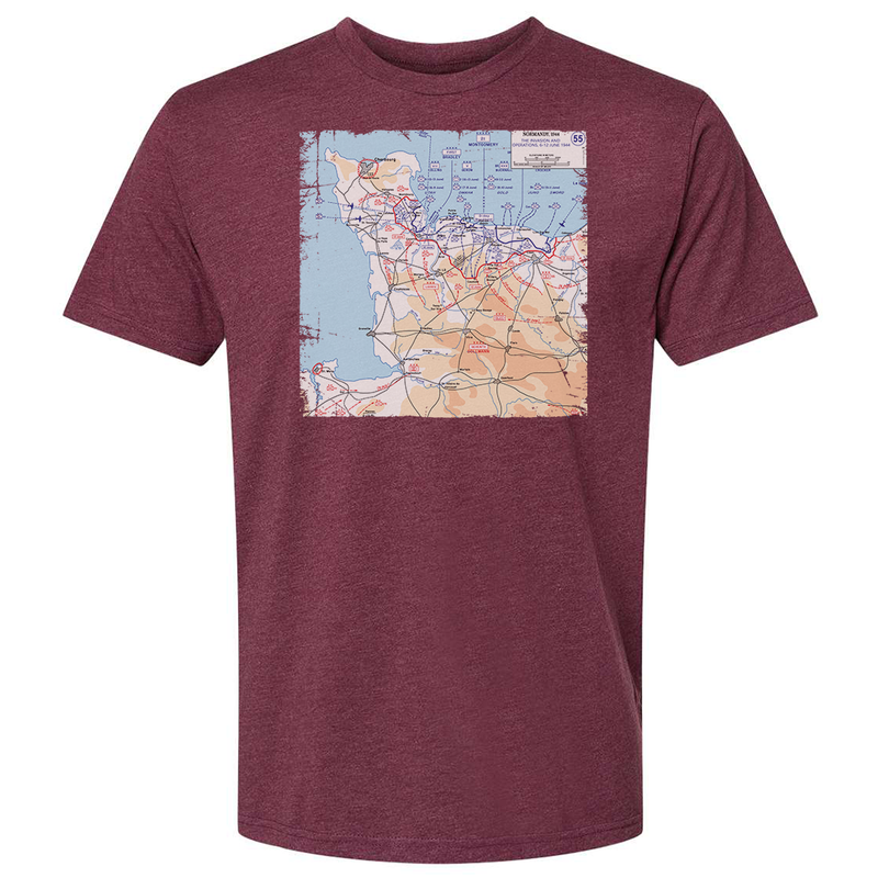 Load image into Gallery viewer, D-Day Battle Map Tee
