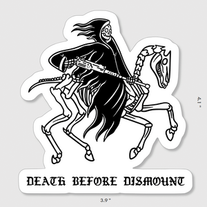 Open image in slideshow, Death Before Dismount Sticker
