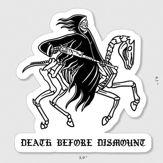 Death Before Dismount Sticker