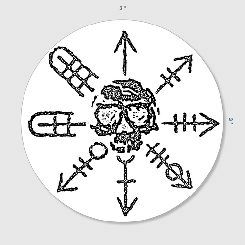 Death's Compass Sticker